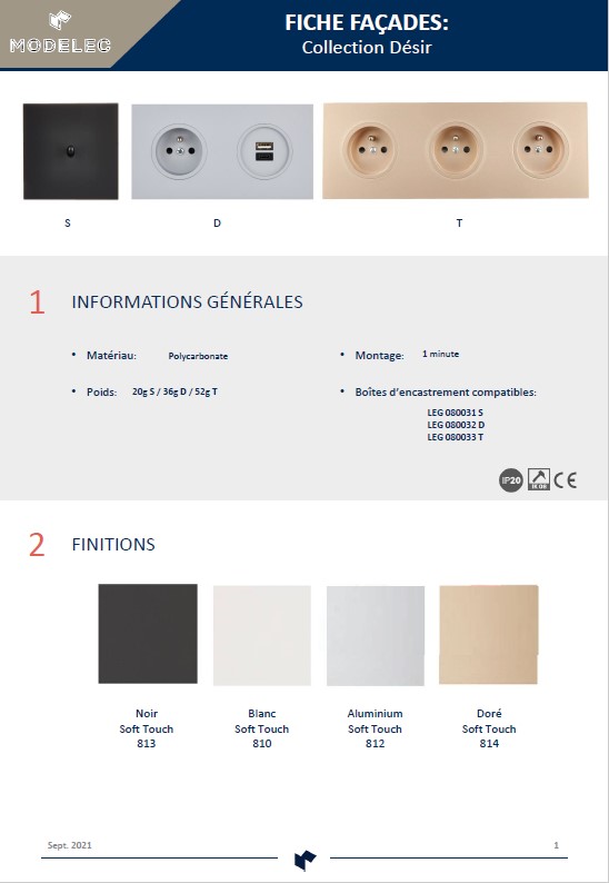 FICHE PRODUIT DESIR