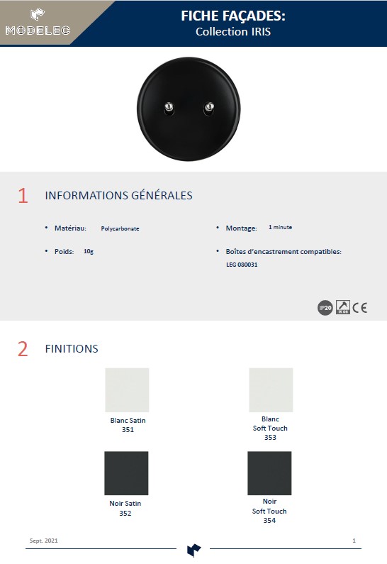 FICHE PRODUIT IRIS