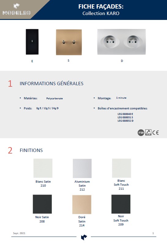 FICHE PRODUIT KARO