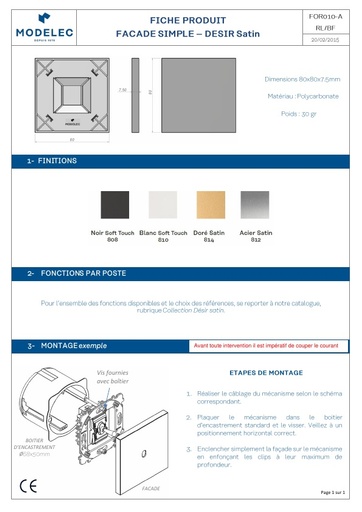 FICHE PRODUIT DESIR SIMPLE