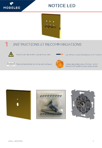 FICHE PRODUIT FACADE CONFIDENCE A LED