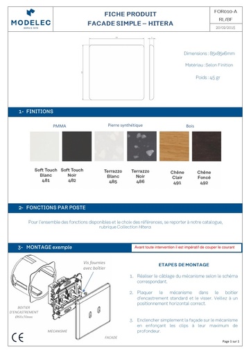 FICHE PRODUIT HITERA SIMPLE