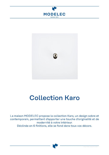 Fiche Collection Karo